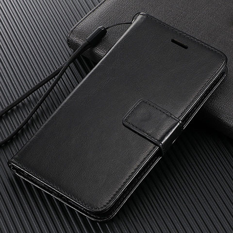 Coque Portefeuille Livre Cuir Etui Clapet T08 pour Oppo Find X2 Noir