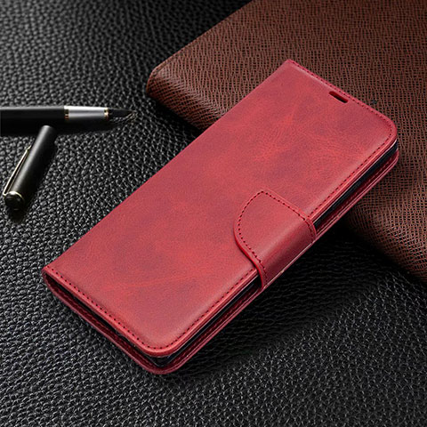 Coque Portefeuille Livre Cuir Etui Clapet T08 pour Samsung Galaxy Note 20 5G Rouge