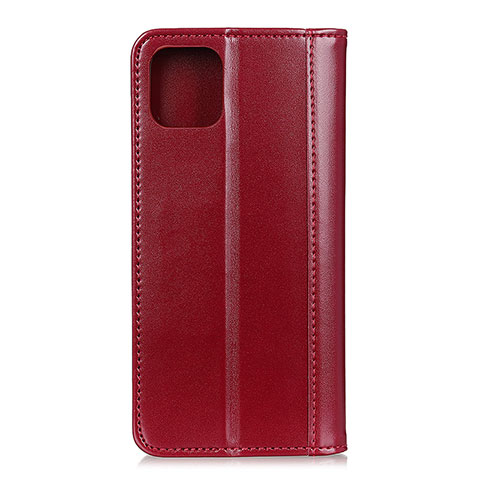 Coque Portefeuille Livre Cuir Etui Clapet T08 pour Xiaomi Mi 11 5G Rouge