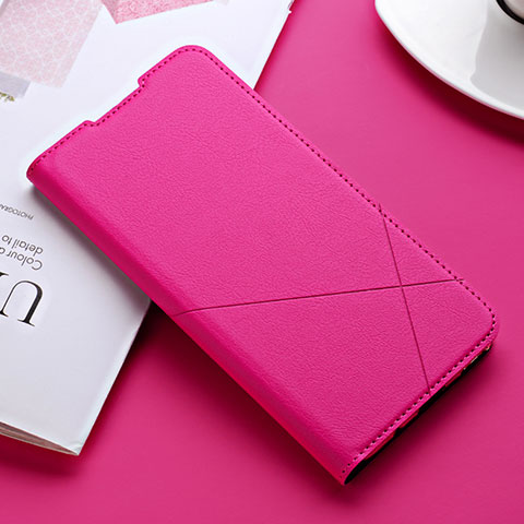 Coque Portefeuille Livre Cuir Etui Clapet T08 pour Xiaomi Mi 9T Pro Rose Rouge