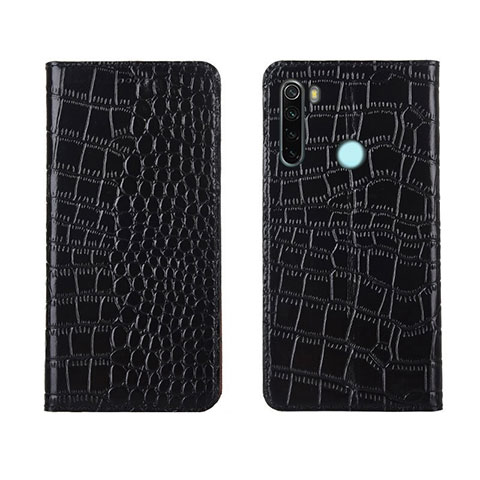 Coque Portefeuille Livre Cuir Etui Clapet T08 pour Xiaomi Redmi Note 8T Noir