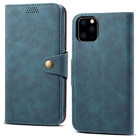 Coque Portefeuille Livre Cuir Etui Clapet T09 pour Apple iPhone 11 Pro Bleu