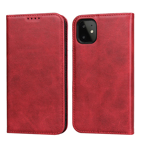 Coque Portefeuille Livre Cuir Etui Clapet T09 pour Apple iPhone 11 Rouge