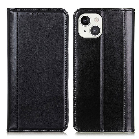 Coque Portefeuille Livre Cuir Etui Clapet T09 pour Apple iPhone 14 Plus Noir