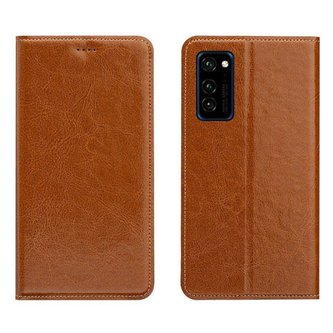 Coque Portefeuille Livre Cuir Etui Clapet T09 pour Huawei Honor V30 Pro 5G Orange