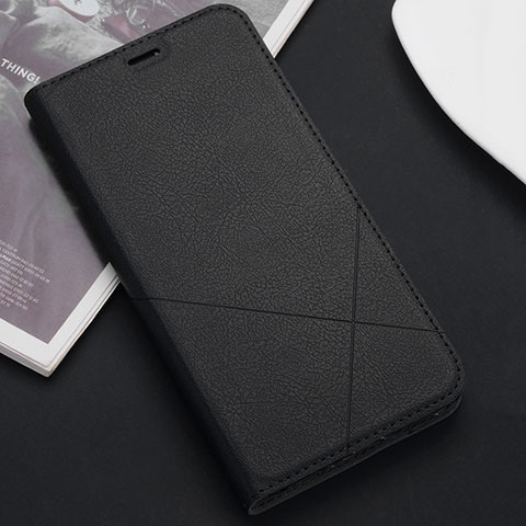 Coque Portefeuille Livre Cuir Etui Clapet T09 pour Huawei Mate 20 Noir