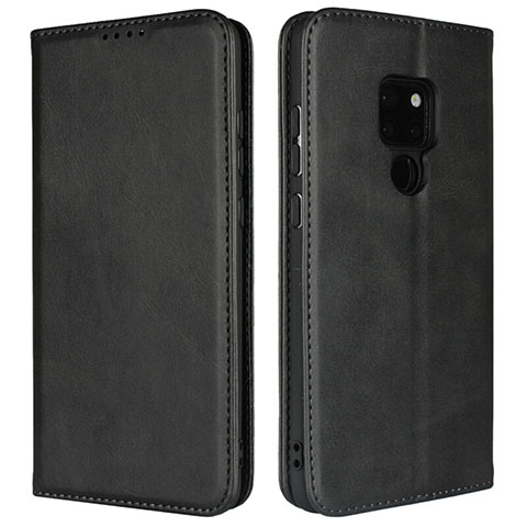 Coque Portefeuille Livre Cuir Etui Clapet T09 pour Huawei Mate 20 X 5G Noir