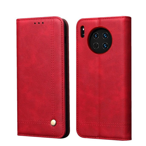 Coque Portefeuille Livre Cuir Etui Clapet T09 pour Huawei Mate 30 5G Rouge