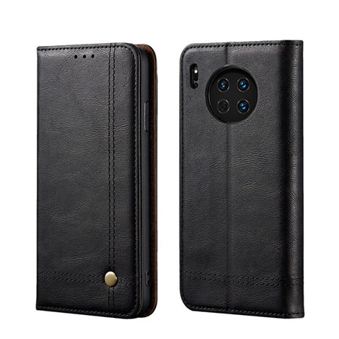 Coque Portefeuille Livre Cuir Etui Clapet T09 pour Huawei Mate 30E Pro 5G Noir