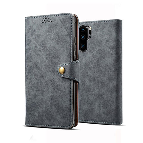 Coque Portefeuille Livre Cuir Etui Clapet T09 pour Huawei P30 Pro New Edition Noir