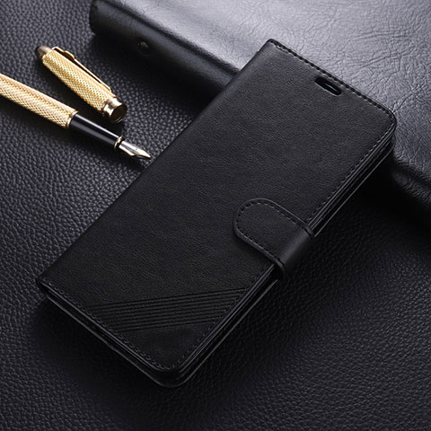 Coque Portefeuille Livre Cuir Etui Clapet T09 pour Oppo Find X2 Noir