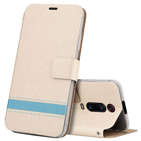 Coque Portefeuille Livre Cuir Etui Clapet T09 pour Xiaomi Redmi K20 Pro Or