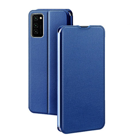 Coque Portefeuille Livre Cuir Etui Clapet T10 pour Huawei Honor V30 5G Bleu