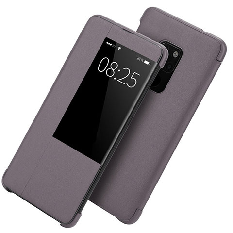 Coque Portefeuille Livre Cuir Etui Clapet T10 pour Huawei Mate 20 X 5G Violet