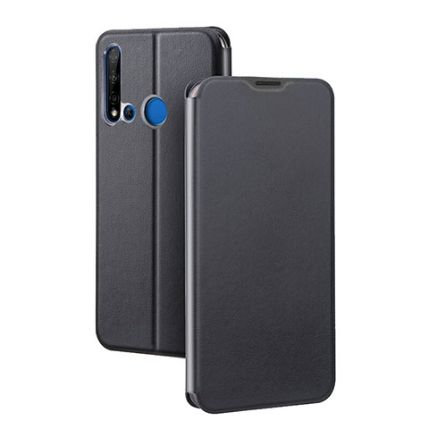 Coque Portefeuille Livre Cuir Etui Clapet T10 pour Huawei P20 Lite (2019) Noir