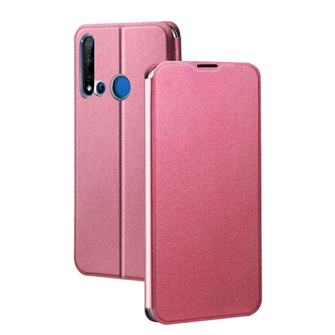 Coque Portefeuille Livre Cuir Etui Clapet T10 pour Huawei P20 Lite (2019) Rose