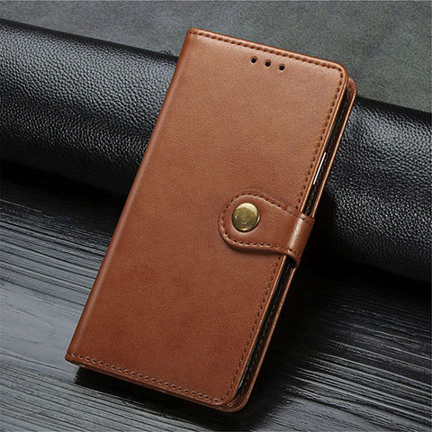 Coque Portefeuille Livre Cuir Etui Clapet T10 pour Oppo F15 Marron