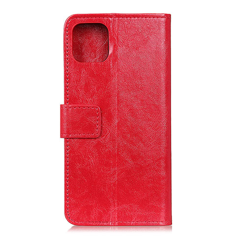 Coque Portefeuille Livre Cuir Etui Clapet T10 pour Xiaomi Mi 11 Lite 4G Rouge