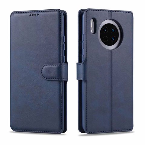 Coque Portefeuille Livre Cuir Etui Clapet T11 pour Huawei Mate 30 5G Bleu