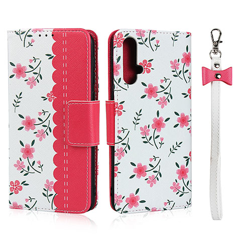 Coque Portefeuille Livre Cuir Etui Clapet T11 pour Huawei Nova 5 Pro Rouge