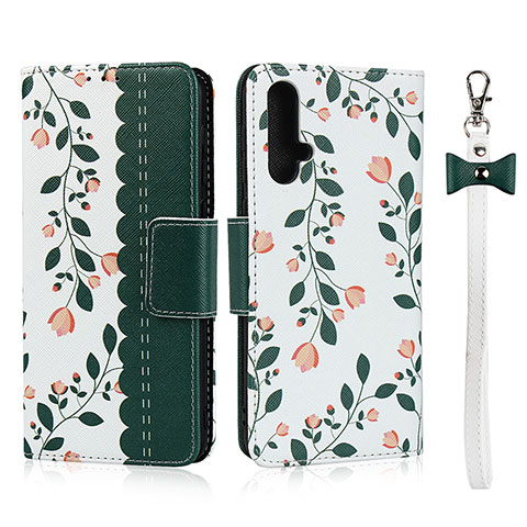 Coque Portefeuille Livre Cuir Etui Clapet T11 pour Huawei Nova 5 Pro Vert