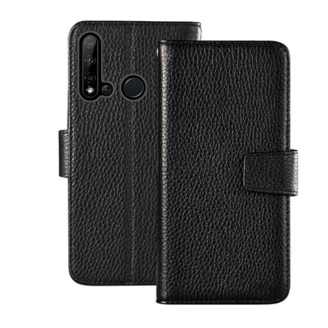 Coque Portefeuille Livre Cuir Etui Clapet T11 pour Huawei P20 Lite (2019) Noir