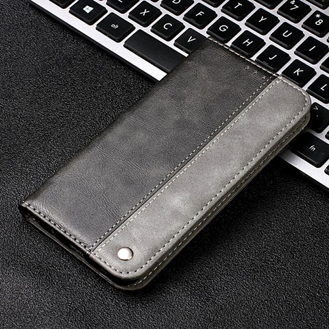 Coque Portefeuille Livre Cuir Etui Clapet T11 pour Huawei P20 Pro Gris