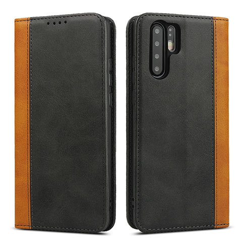 Coque Portefeuille Livre Cuir Etui Clapet T11 pour Huawei P30 Pro New Edition Noir