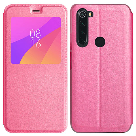 Coque Portefeuille Livre Cuir Etui Clapet T11 pour Xiaomi Redmi Note 8 Rose