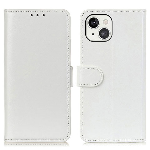 Coque Portefeuille Livre Cuir Etui Clapet T12 pour Apple iPhone 13 Blanc