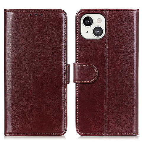 Coque Portefeuille Livre Cuir Etui Clapet T12 pour Apple iPhone 13 Marron