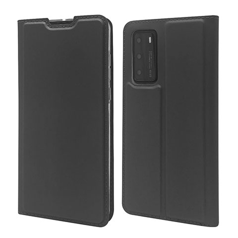 Coque Portefeuille Livre Cuir Etui Clapet T12 pour Huawei P40 Noir