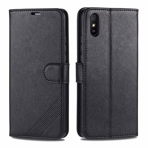 Coque Portefeuille Livre Cuir Etui Clapet T12 pour Xiaomi Redmi 9i Noir