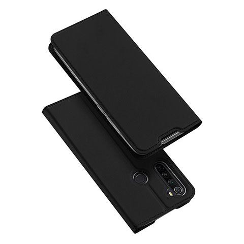 Coque Portefeuille Livre Cuir Etui Clapet T12 pour Xiaomi Redmi Note 8 (2021) Noir