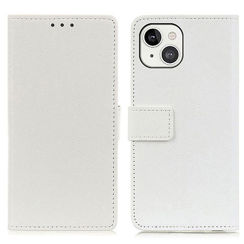 Coque Portefeuille Livre Cuir Etui Clapet T14 pour Apple iPhone 13 Mini Blanc