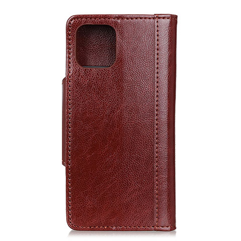 Coque Portefeuille Livre Cuir Etui Clapet T14 pour Xiaomi Mi 11 Lite 4G Marron