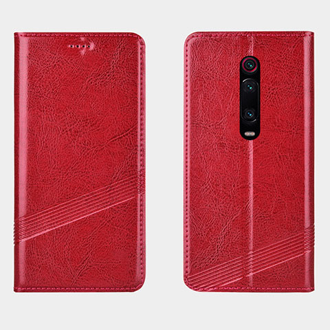 Coque Portefeuille Livre Cuir Etui Clapet T14 pour Xiaomi Redmi K20 Pro Rouge