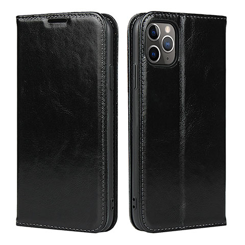 Coque Portefeuille Livre Cuir Etui Clapet T15 pour Apple iPhone 11 Pro Max Noir