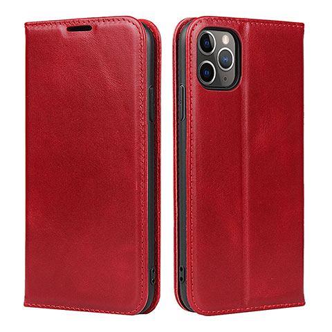 Coque Portefeuille Livre Cuir Etui Clapet T15 pour Apple iPhone 11 Pro Rouge