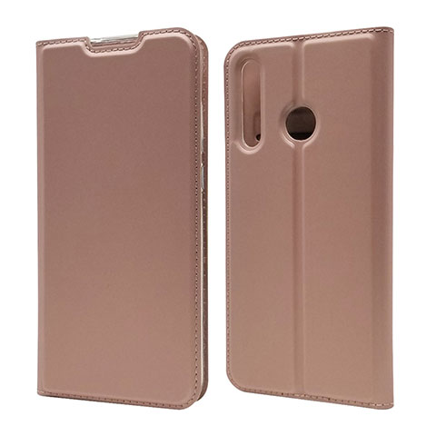 Coque Portefeuille Livre Cuir Etui Clapet T15 pour Huawei Honor 20 Lite Or Rose