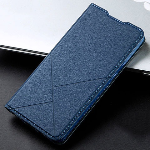 Coque Portefeuille Livre Cuir Etui Clapet T15 pour Xiaomi Redmi Note 8 Pro Bleu