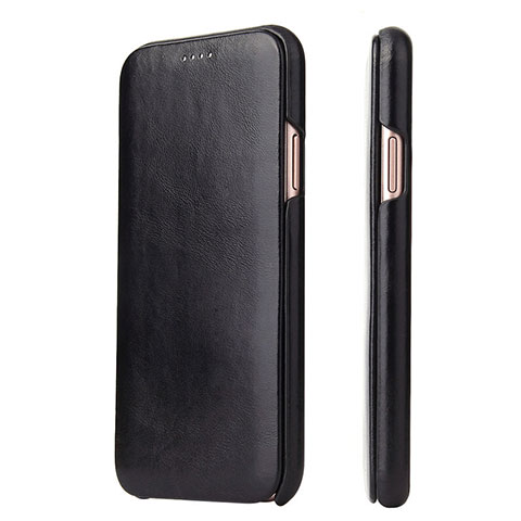 Coque Portefeuille Livre Cuir Etui Clapet T16 pour Apple iPhone 11 Noir