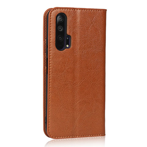 Coque Portefeuille Livre Cuir Etui Clapet T16 pour Huawei Honor 20 Pro Orange