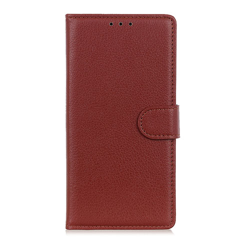 Coque Portefeuille Livre Cuir Etui Clapet T16 pour Samsung Galaxy Note 20 5G Marron