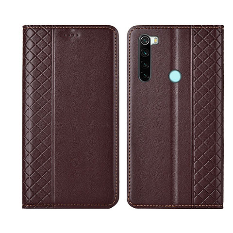 Coque Portefeuille Livre Cuir Etui Clapet T16 pour Xiaomi Redmi Note 8 Marron