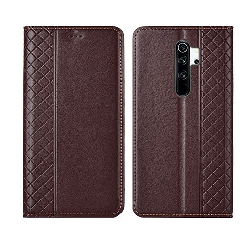 Coque Portefeuille Livre Cuir Etui Clapet T16 pour Xiaomi Redmi Note 8 Pro Marron