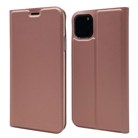 Coque Portefeuille Livre Cuir Etui Clapet T17 pour Apple iPhone 11 Pro Max Or Rose