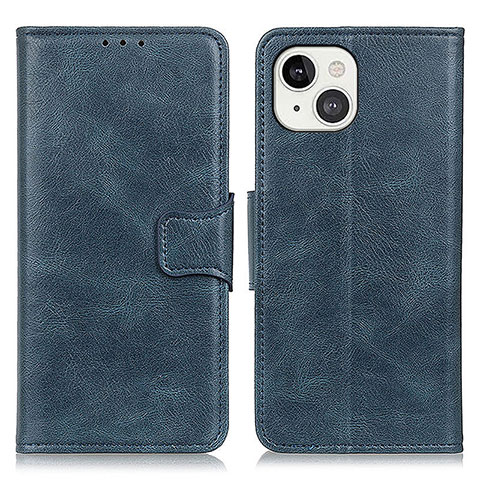 Coque Portefeuille Livre Cuir Etui Clapet T17 pour Apple iPhone 15 Bleu