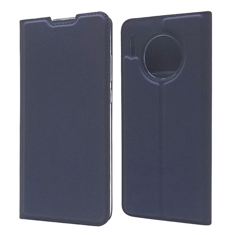 Coque Portefeuille Livre Cuir Etui Clapet T17 pour Huawei Mate 30 5G Bleu