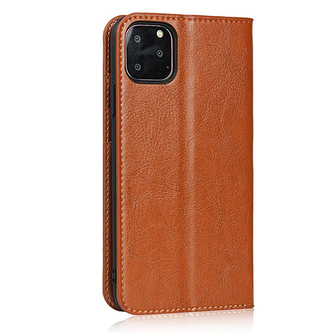 Coque Portefeuille Livre Cuir Etui Clapet T18 pour Apple iPhone 11 Pro Max Orange